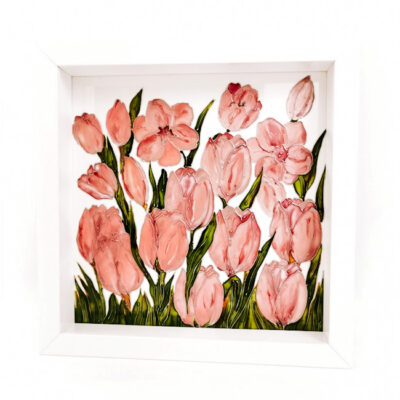 Obraz 3D - Różowe Tulipany